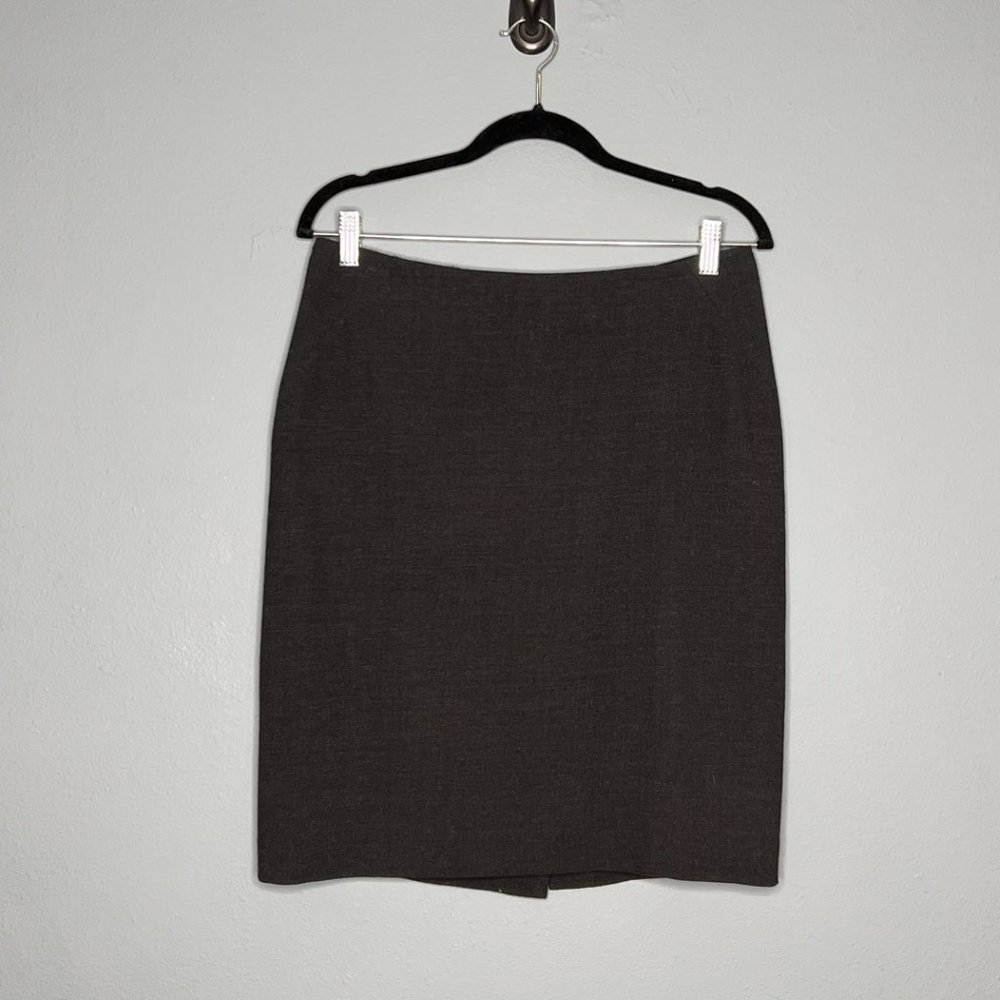 Ann Taylor | Wool Skirt (Dark Gray)